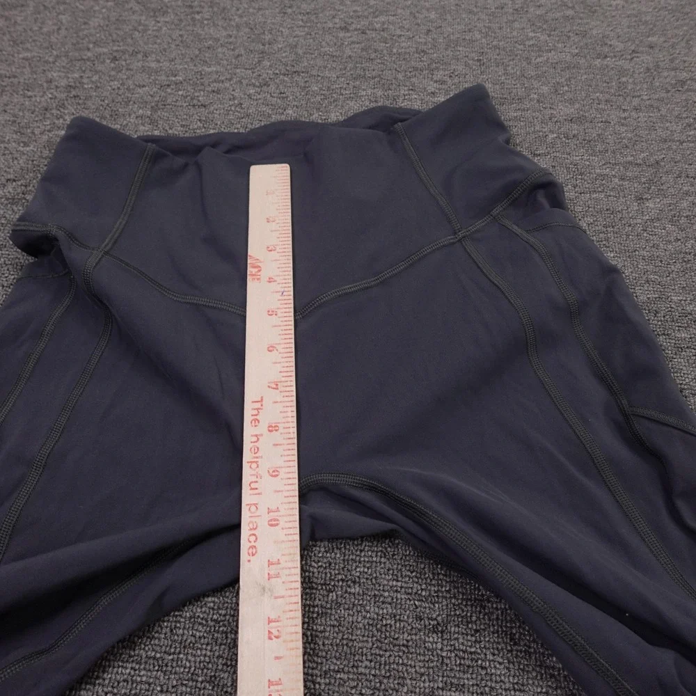 Lululemon Leggings Womens 8 Gray High Rise Ankle 25 Side Pocket Yoga Athletic